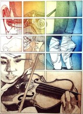 FARBRADIERUNG AUF BÜTTEN -HANDSIG. - KÜNSTLEREXEMPLAR EA/100 - DATIERT `88