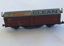 Roco 25093 Spur N Schienenreinigungswagen Güterwagen Clean in OVP, kaum gelaufen
