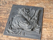 alte Gusseisen Relief Platte