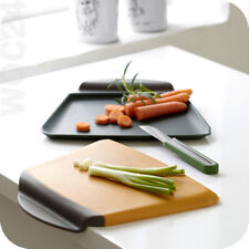 Schneidebrett Kunststoff Tranchierbrett Camping Servierplatte Schale Anschlag