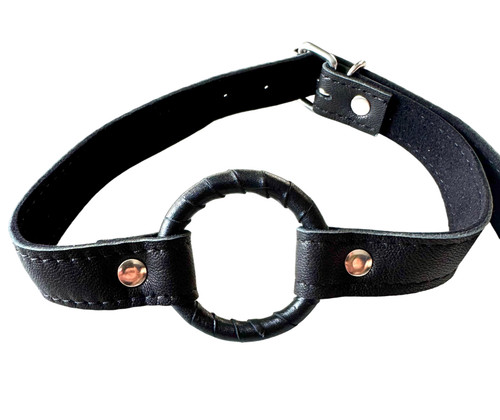 Bdsm bondage leder ring - bondage, o