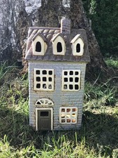 Windlicht Haus aus Steingut