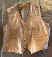 Herren Weste Braun Lammleder