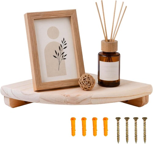 Eckregal hängend holz 18cm - hängend,