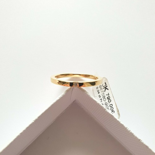 900 gelbgold ring mit diamant - 900,