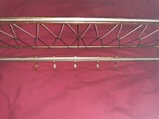 Mid Century Wand  Garderobe in Gold Optik Space Age Nieren  String Ära 