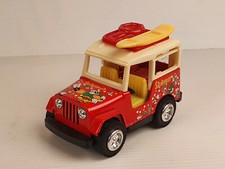 Spielzeugauto Jeep Taucher Dachgepäckträger Surfboard China Rückziehmotor Summer
