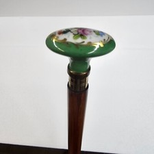 Gehstock  Spazierstock Porzellan Griff Flanierstock Walking Stick Cane 92 cm