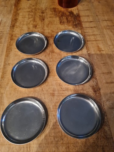 6er set vintage untersetzer - set,