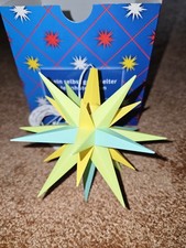 Herrnhuter Stern Bastelstern Limone mit Mint und Gelb 