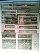 20 Reichsbanknoten, je 4x 1000