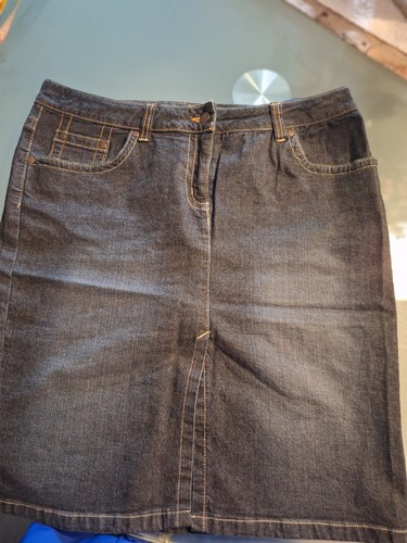 Schöner jeansrock blau - jeansrock, in
