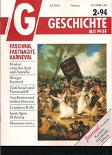 G Geschichte mit Pfiff Zeitschrift/  2-1994 / Fasching, Fastnacht, Karneval