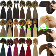 RemyEchthaar Strähnen Keratin U-Tip Hair Extensions Haarverlängerung Bonding1,0g