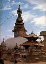 Nepal Asien Postkarte ungelaufen, SWOYAMBHU Big Stupa, Postcard Asia unused