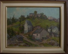 ::WALTER MEYER-SAALFELD *1889 DÜSSELDORF GEMÄLDE LANDSCHAFT IMPRESSIONIST ANTIK