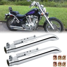 2pcs Exhaust Muffler Silencer