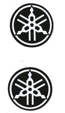 2 Yamaha Aufkleber Sticker Logo Emblem  6,5 cm Ø