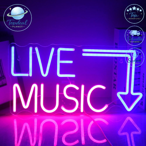 Neon schild musik - neon,