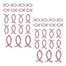 Fisch Sticker Glitzer Effekt -