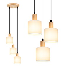 ZMH Pendelleuchte Holz Vintage