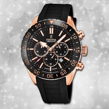 Armband-Uhr Silikon schwarz