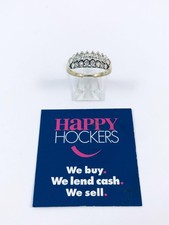 9CT TWO TONE GOLD CLUSTER RING