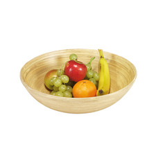 Kesper 53025 | Obst-und Gebäckschale aus Bambus lasiert Ø 25 cm