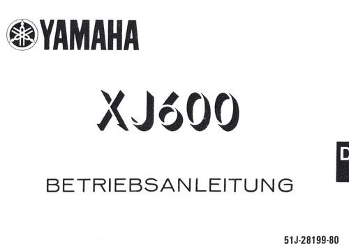 Yamaha 600 typ - 51j, (85-89)