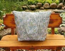 Shopper XXL, Damenhandtasche, Strandtasche, Einkaufstasche Blume, Reißverschluss