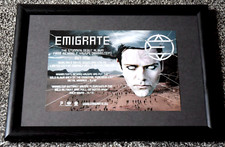 EMIGRATE richard kruspe band 2007 framed A4 DEBUT ALBUM original promo poster