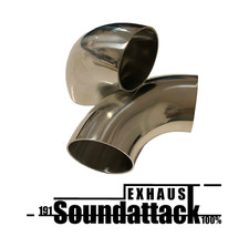 Edelstahl 90° Rohrbogen 70mm