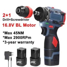 16,8 V/21 V Bürstenlosen 2in1 Akku-schrauber Bohrer Elektrische Schraubendreher