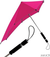 Senz Original Regenschirm Stockschirm stabil groß sturmsicher miami pink