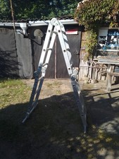 Stehleiter Klappleiter Alu Leiter Mehrzweckleiter Aluleiter bis 150Kg Kg