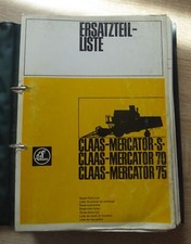 Claas Mähdrescher Mercator S + 70 + 75 Ersatzteilkatalog