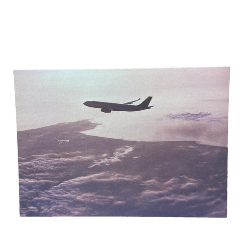 Postkarte flugzeug airline - postkarte,