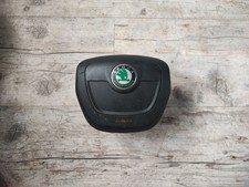 Skoda Fabia II 5J Lederlenkrad Scherheitsmodul 5J0880201H