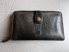 AUNTS and UNCLES Geldbörse Geldbeutel * schwarz dunkelgrau used