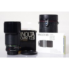 Minolta MD 2,8/200 Tele Objektiv - 200mm F/2.8 Tele Lens - Wie NEU