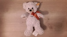 Steiff Teddybär Lilly, Schlenker Teddy Nr. 111556 mit Schleife KFS creme 28 cm