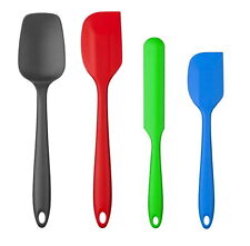 4x Pritogo Teigschaber-Set aus Silikon, 28,5 cm mit Metalkern, BPA Frei