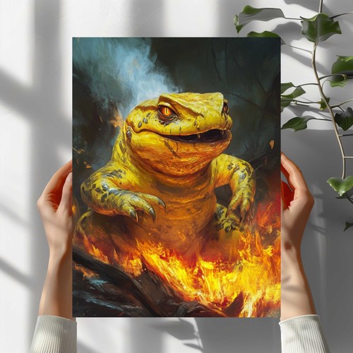 Feuersalamander premium poster - feuersalamander,