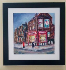 Malerei nostalgisch Eckladen