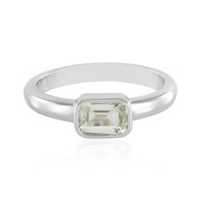 Grüner Amethyst Silber Ring