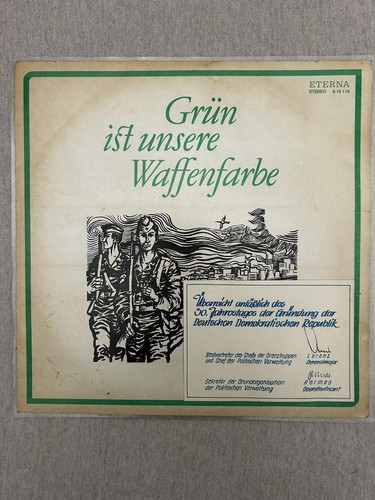 Ddr militaria grün ist - lp,