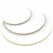 Tischplatte rund 18mm weiß