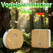 Vogelgezwitscher Bewegungsmelder, Naturgeräusche Box mit Wandhalterung DHL