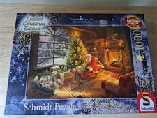 Schmidt Puzzle  1000 Teile  Thomas Kinkade Der Weihnachtsmann Ist Da