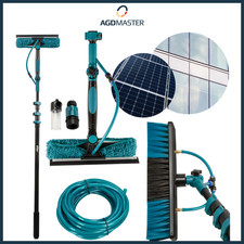 Waschbürste mit Teleskopstiel 4m Reinigung für Fenster Terrassendach Solaranlage